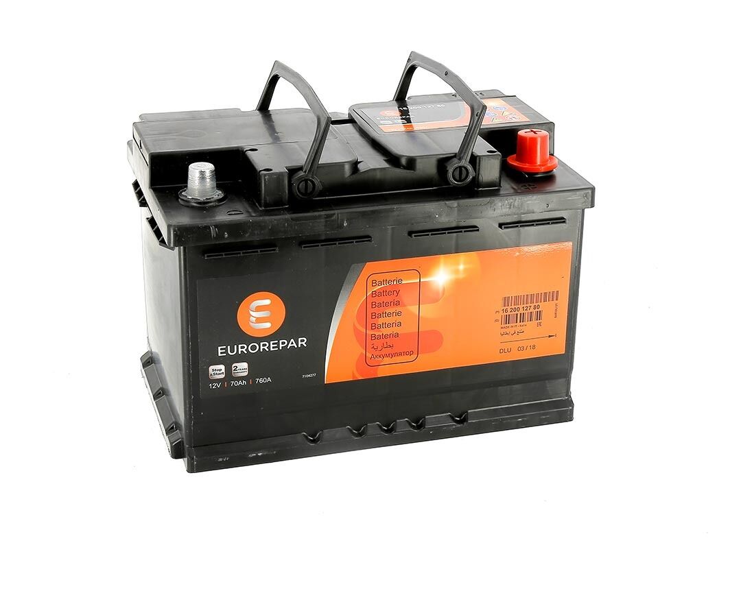 70 Amper Agm Start Stop Akü 760CCA (278 X 175 X 190) Eurorepar 1680355780