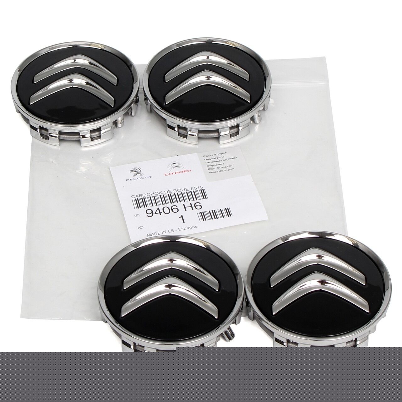 Citroen C-Elysee Jant Göbeği 4 lü Takım Orijinal Psa 9406.H6