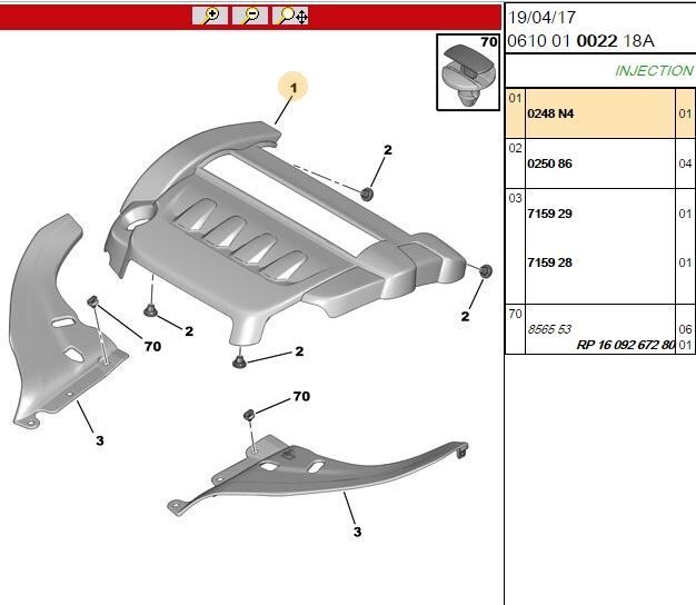 Citroen C4 2.0 Benzinli Motor Üst Kapağı Orijinal 0248.N4
