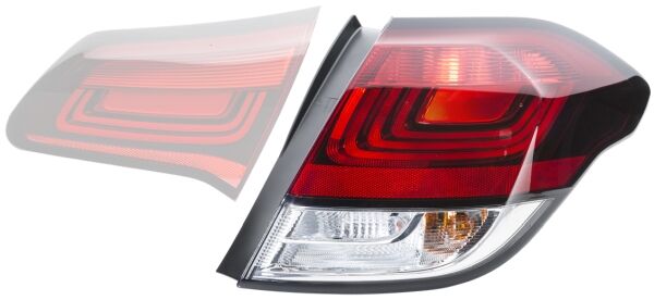 Citroen C4 B7 Sol Arka Dış Stop Lambası Makyajlı HELLA 2SD354833031