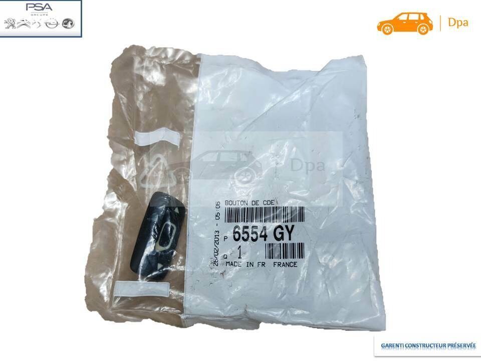 Citröen C4 Sol Cam Açma Düğmesi PSA Orijinal 6554.GY