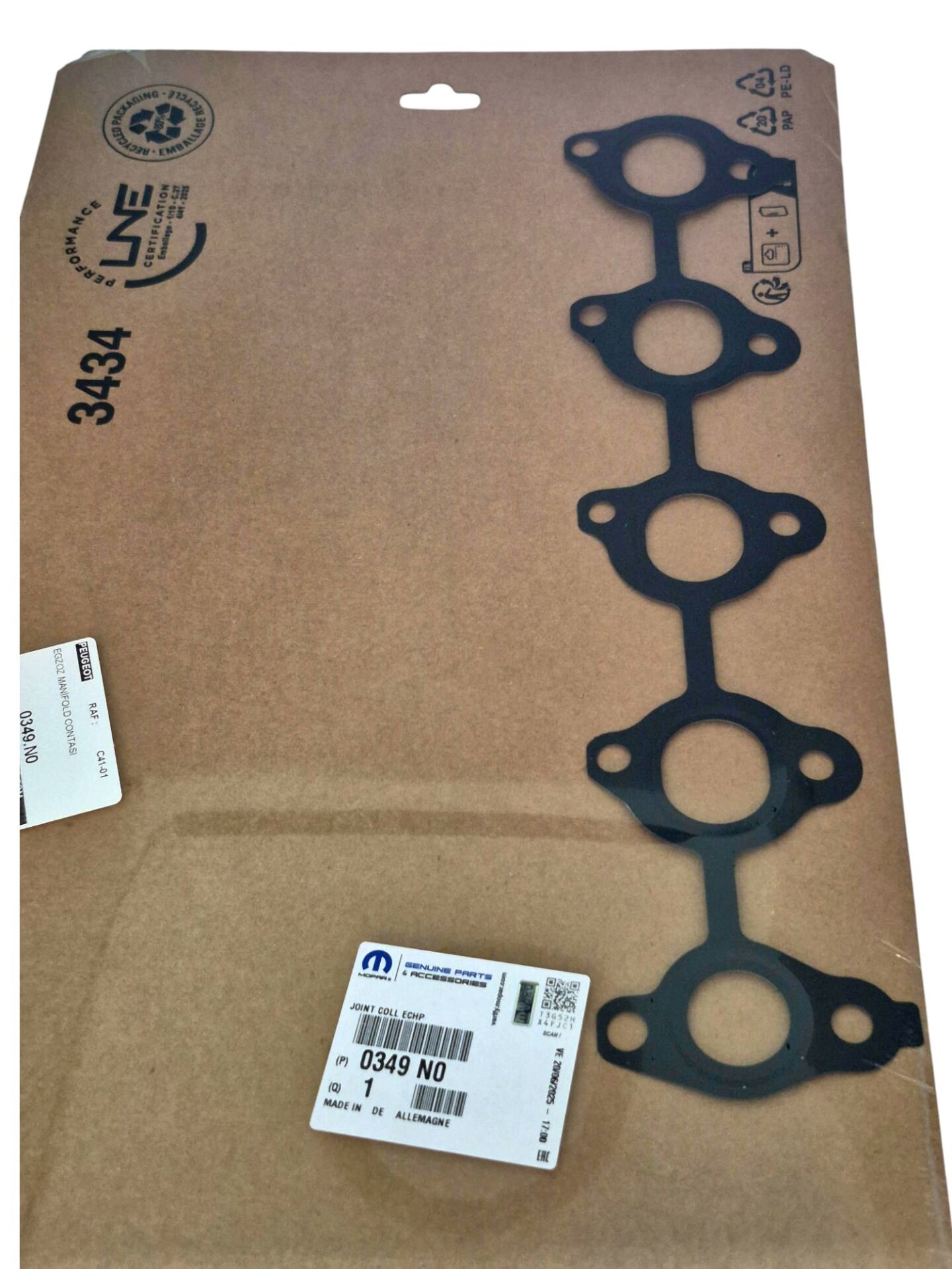 Citröen C5 II 1.6 HDI Egzoz Manifold Contası PSA Orijinal 0349.N0