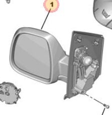 Citröen Spacetourer Sol Dış Dikiz Aynası PSA Orijinal 98087022XT