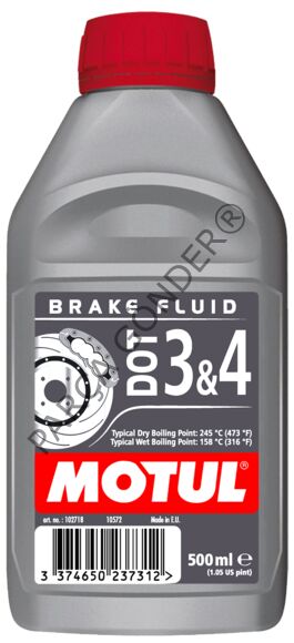 Fren Hidrolik Yağı Dot 3 & 4 Tam Sentetik % 100 0.5 Litre Motul