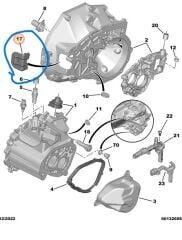Opel Corsa F P2J0 Debriyaj Çatal Körügü PSA Orijinal 2121.56