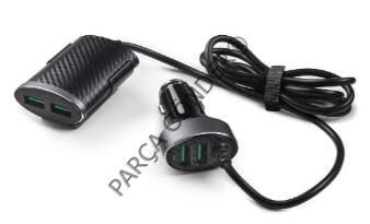 Opel Grandlandx 2 Ön Usb ve 2 Arka Usb Bulunan 12V Şarj Cihazı 1643195380