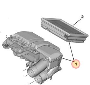 Peugeot 2008 A94F 1.5 BlueHdı Hava Filtre Kutusu PSA Orijinal 9828002080