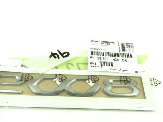 Peugeot 2008 P24 2008 Yazısı Kaputa Gelen Psa 98502404DX