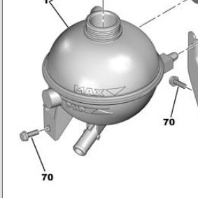 Peugeot 206+ Yedek Su Deposu PSA Orijinal 1323.Z5
