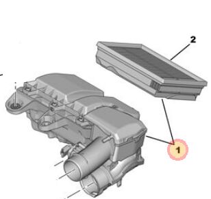 Peugeot 301 1.5 BlueHdı Hava Filtre Kutusu PSA Orijinal 9828002080