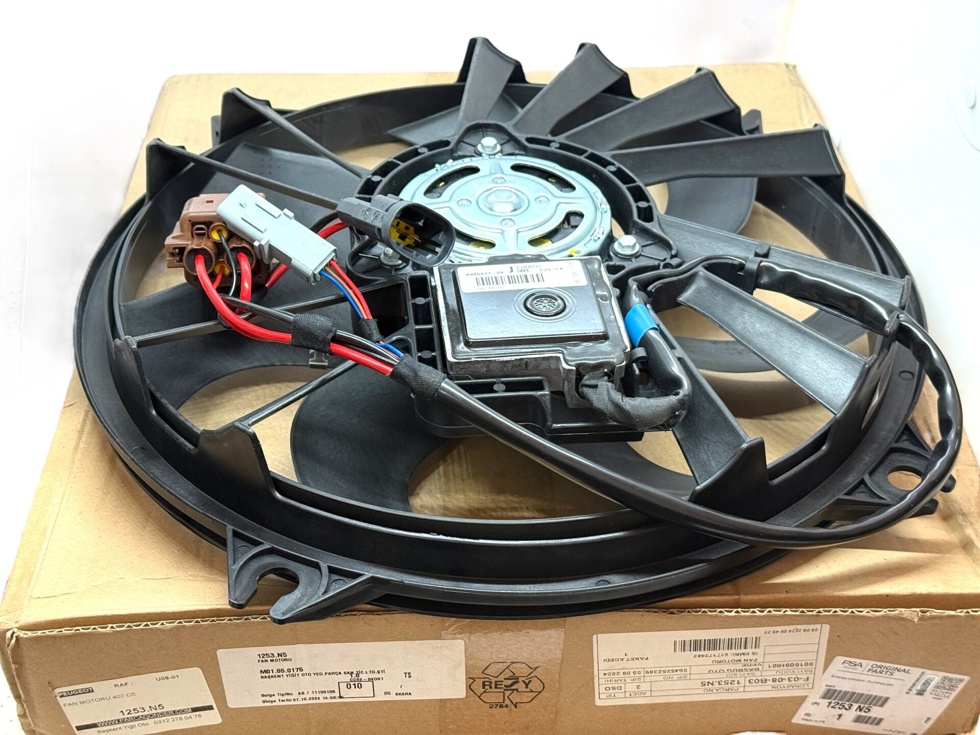 Peugeot 407 Fan Motoru Orijinal Psa 1253.N5