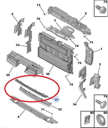 Peugeot 408 Ön Panel Sızdırmazlık Alt Plastiği PSA Orijinal 9838472780