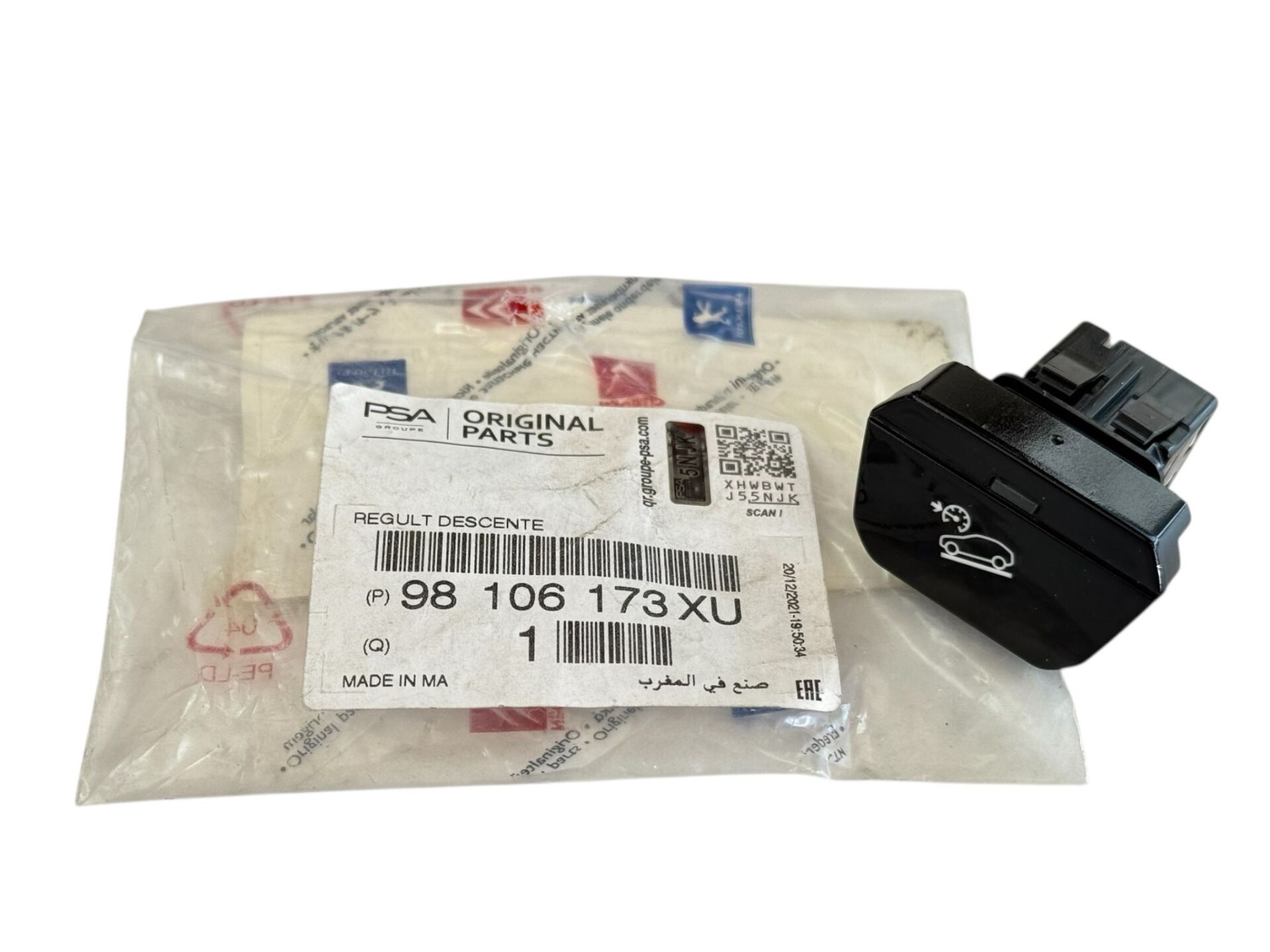Peugeot 5008 İniş Kontrol Düğmesi Orijinal Psa 98106173XU