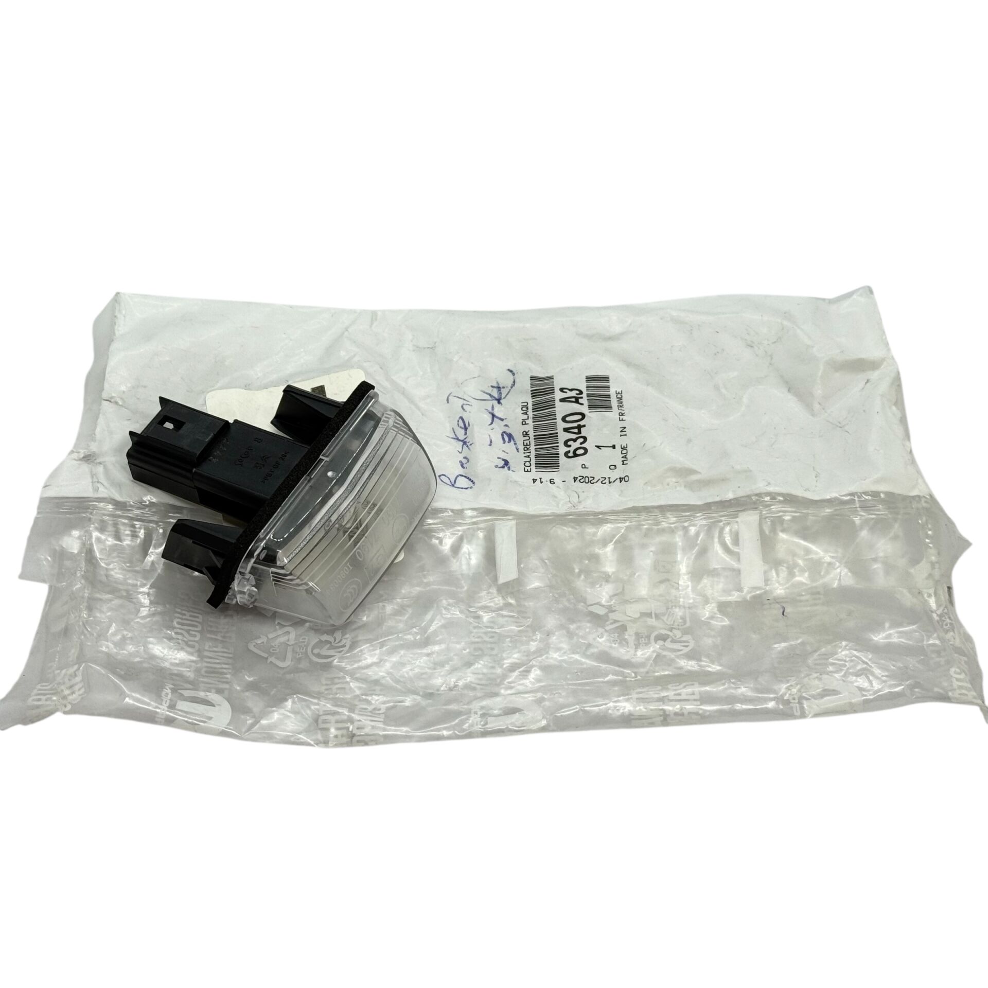 Peugeot Expert 4 Plaka Lambası Orijinal Psa 6340.A3