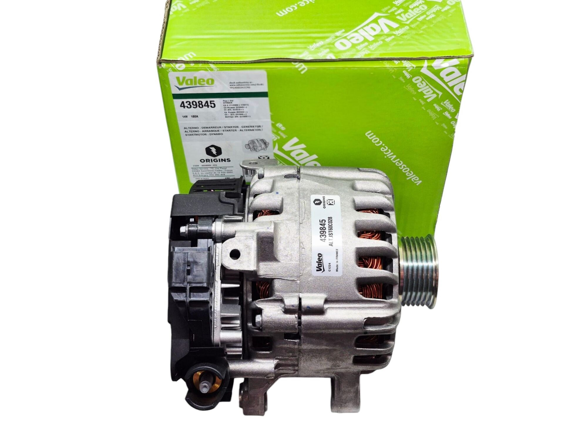 Peugeot 2008 A94F Start-Stop 12v 180ah Şarj Dinamosu(Alternatör) Valeo 439845