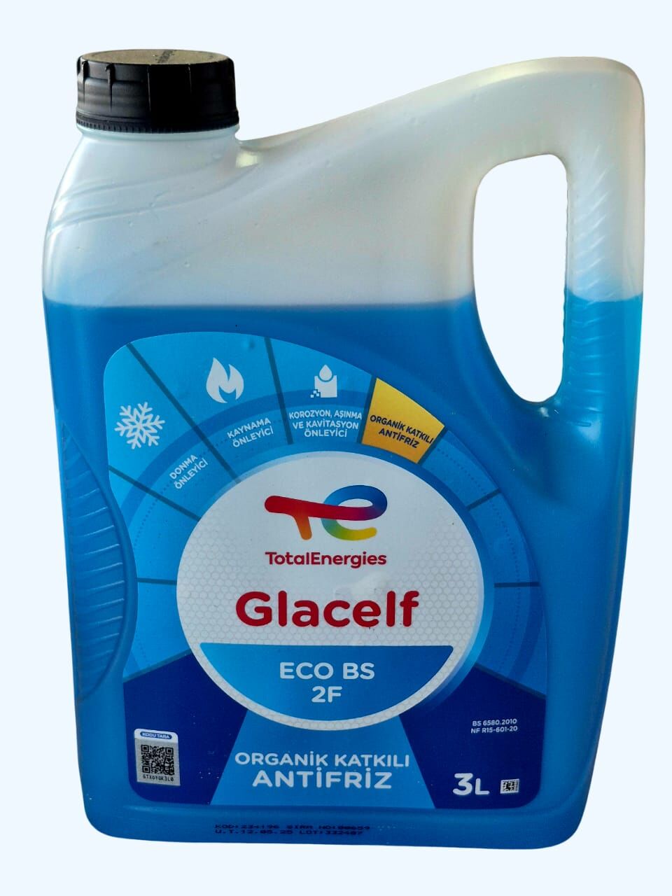 Total Glacelf Eco BS Mavi Antifiriz 3 Litre