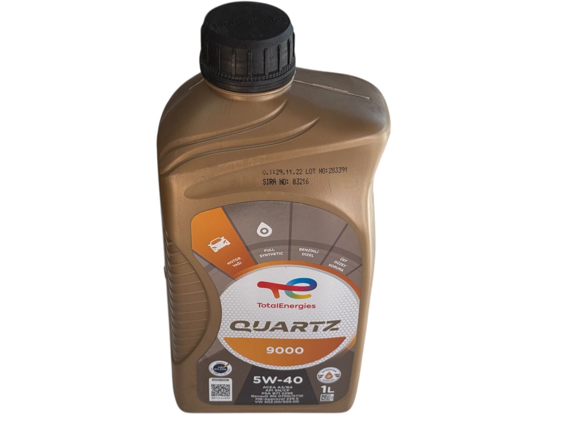Total Quartz 5W-40 9000 1 Litre Motor Yağı