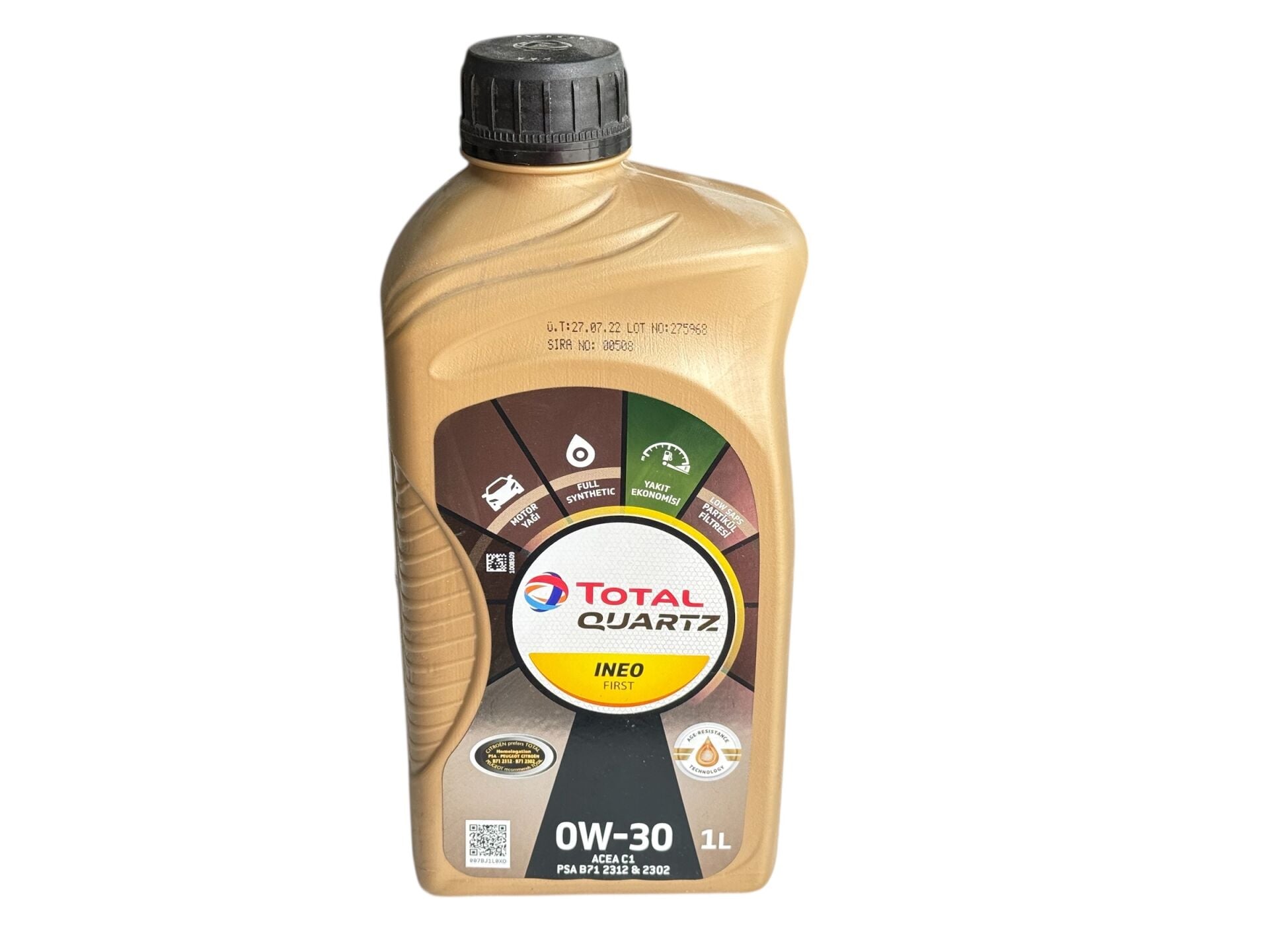 Total Quartz İneo Fırst 0W-30 1 Litre Motor Yağı