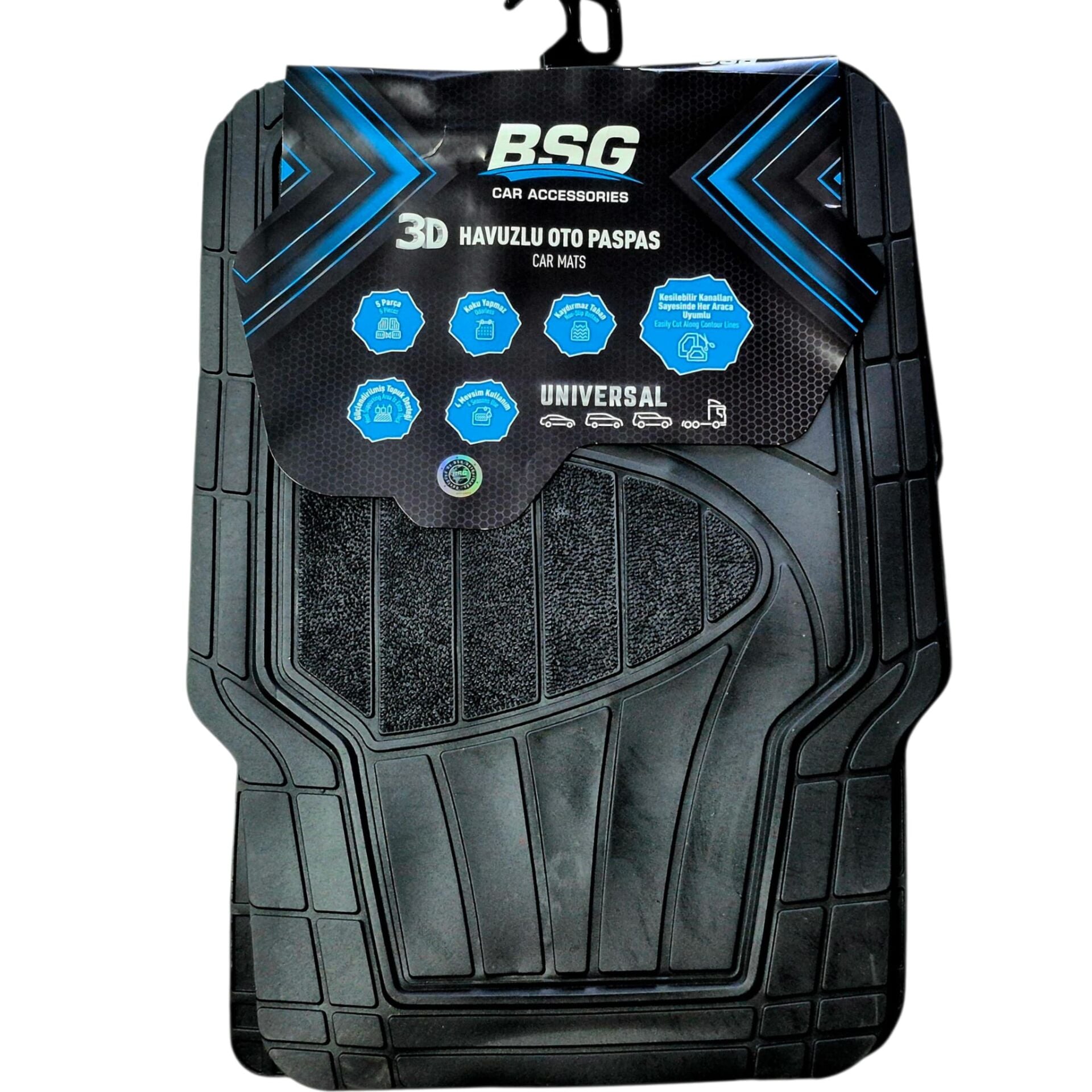 Üniversal Kauçuk Paspas Takımı Siyah BSG 99-993-001