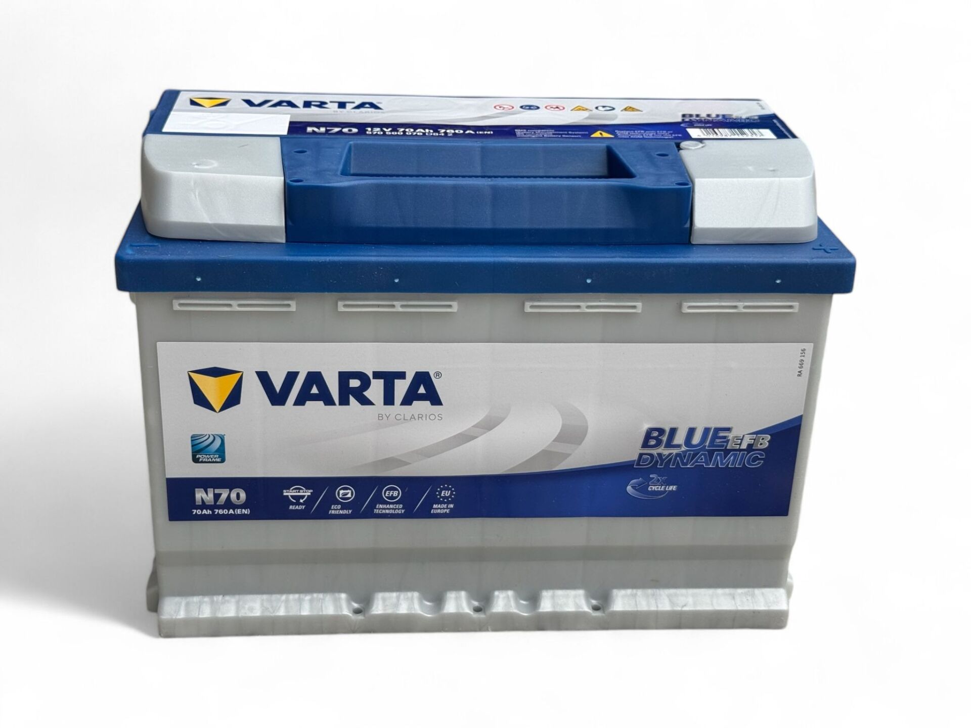 Varta Blue Dynamic N70 Start-Stop EFB 12 V 70 Ah 760 A Akü LTR5600TX